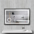 24x32 Inch Aluminum framed bathmirrors rectangular custom bathroom wall mounted makeup Harmony illuminated Mirror